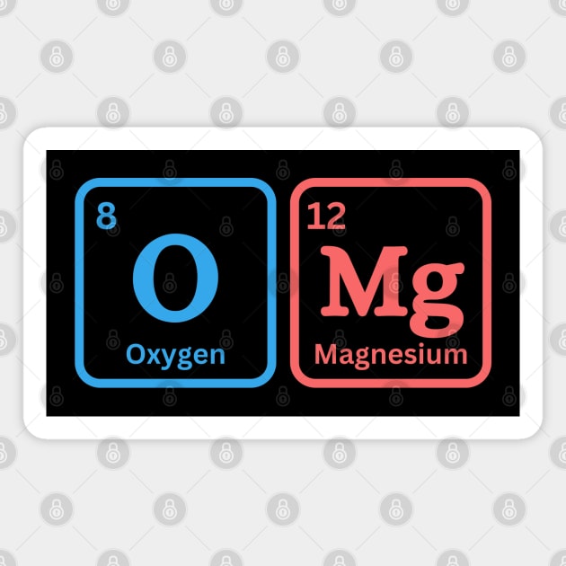 OMg, Periodic Table elements Magnet by ElevateElegance